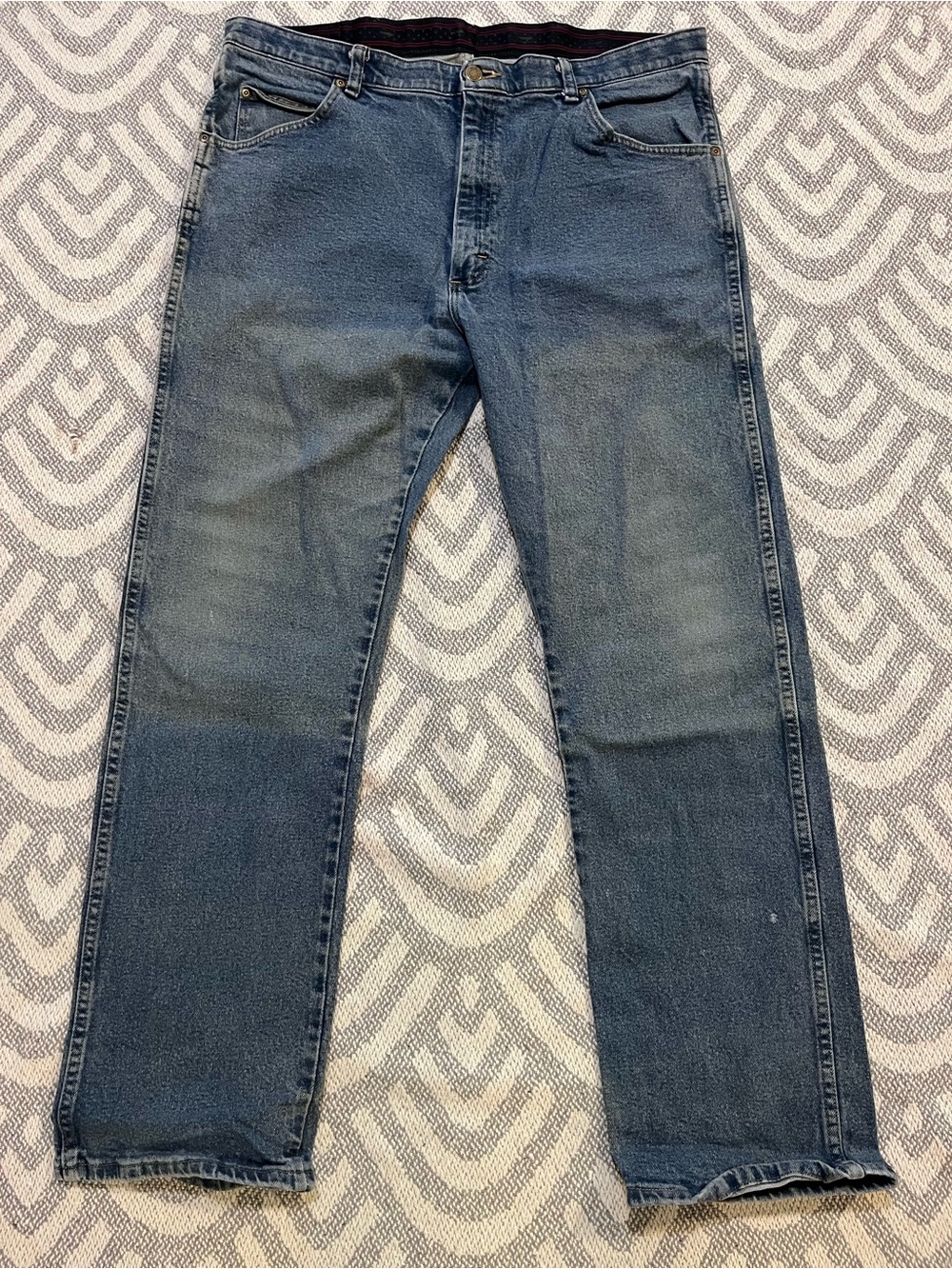 WRANGLER Men’s Premium Quality Regular Fit Blue Jeans 38 | 855WAQD